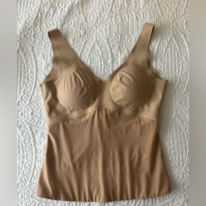 Honey love compression tank top extra large tan